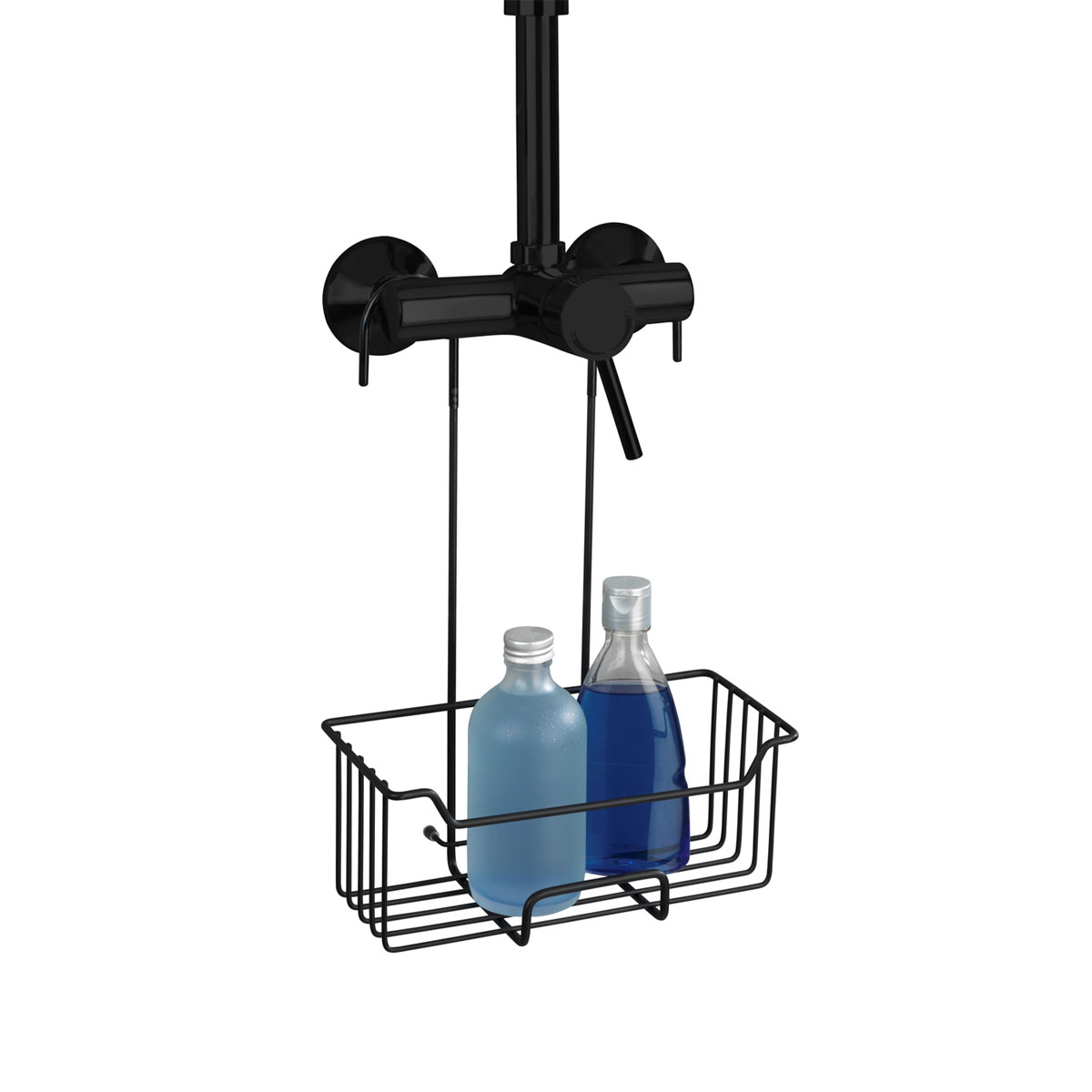 Wenko Thermostat-Dusch-Caddy Milo schwarz matt Bild 4