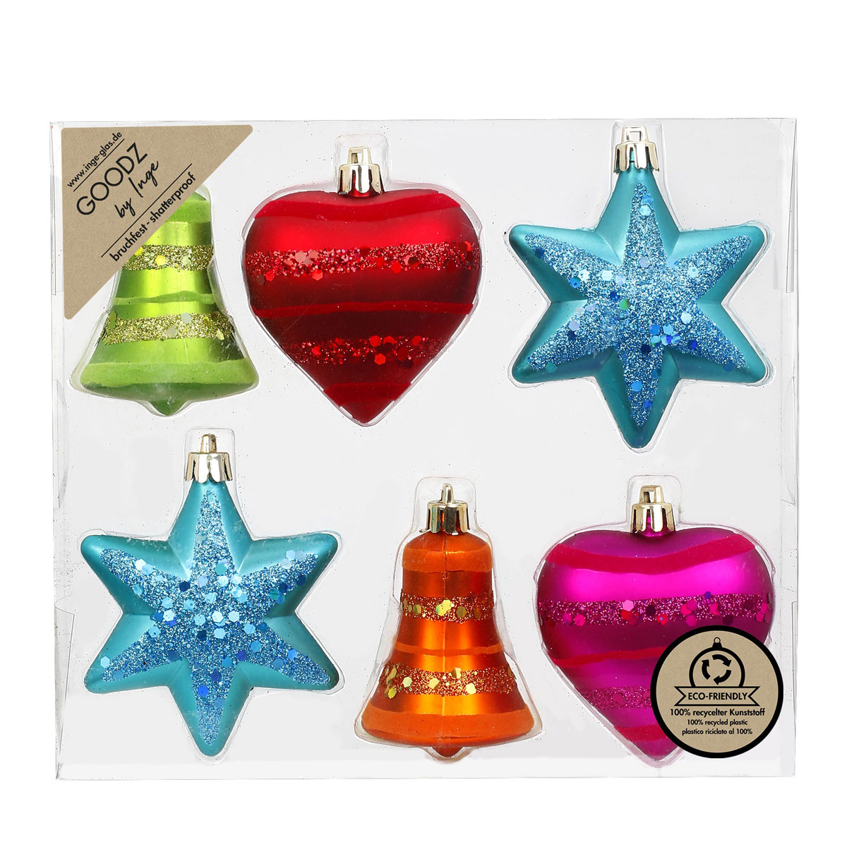 Formensortiment Kunststoff 9 cm 6 Stk Mille-Fiori-Mix Bild 1