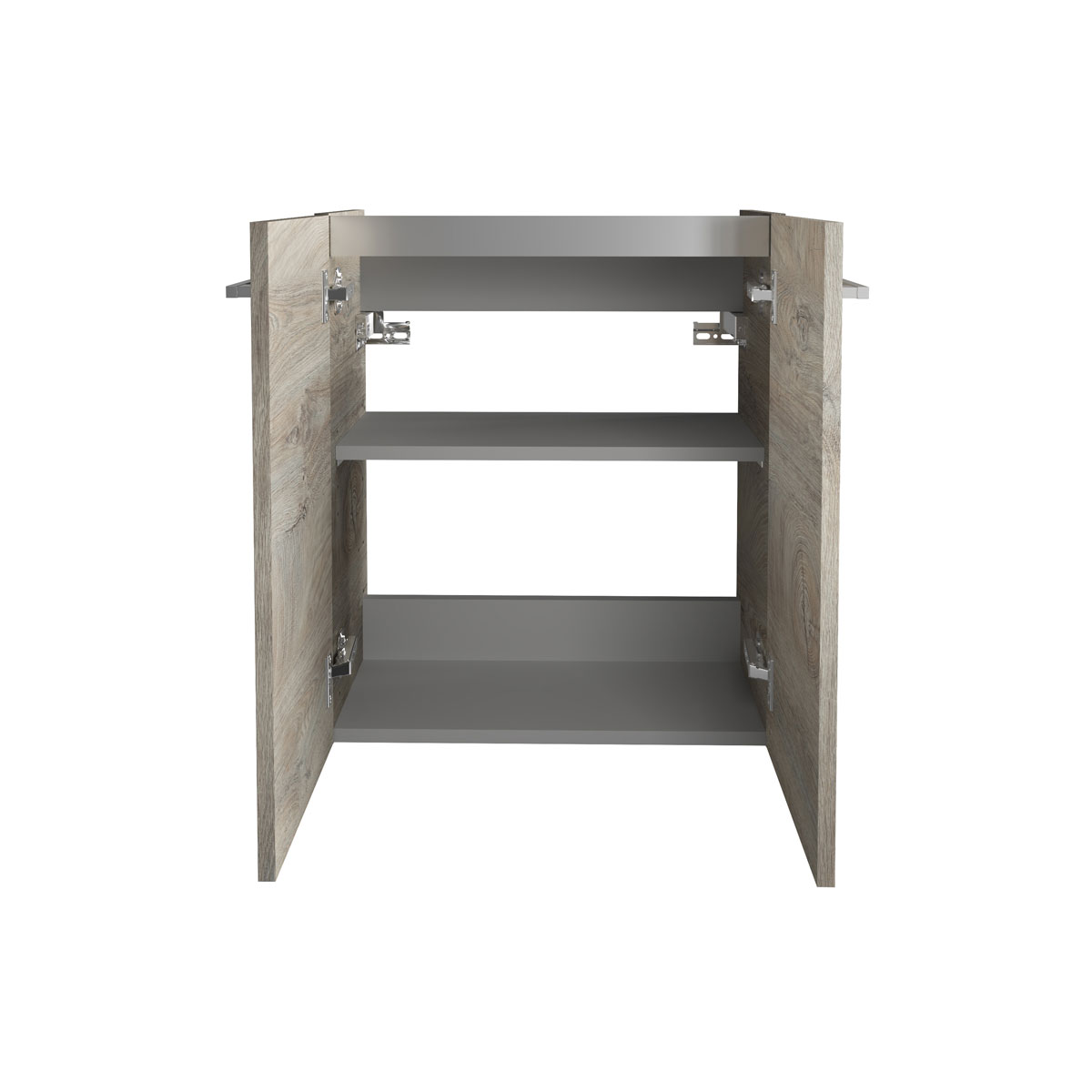 Fackelmann  Gäste-WC Waschtischunterschrank SBC 520 x 600 x 243 mm NatureOak Bild 2