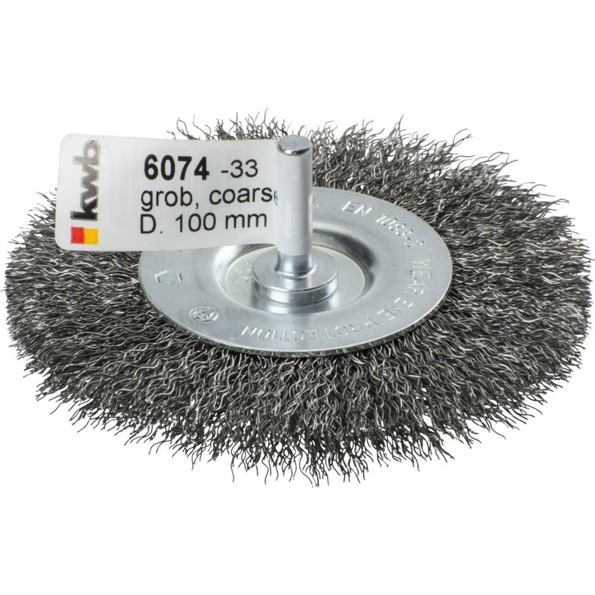 kwb  Scheibenbürsten für Einsatz mit Bohrmaschinen und Akkuschraubern HSS grob Durchmesser 100 mm
