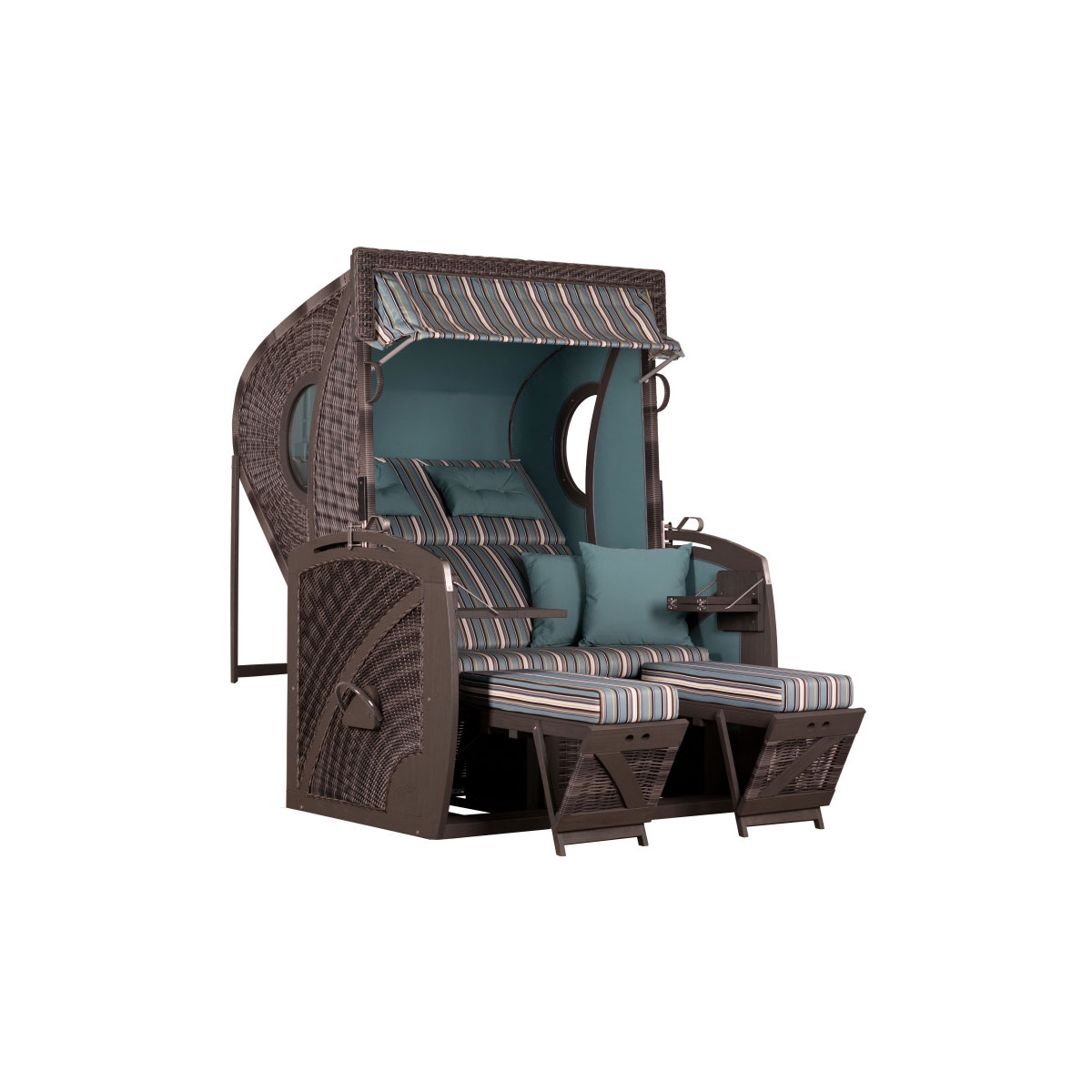 deVries Strandkorb Amrum XL Sonderedition stone grey Bild 1