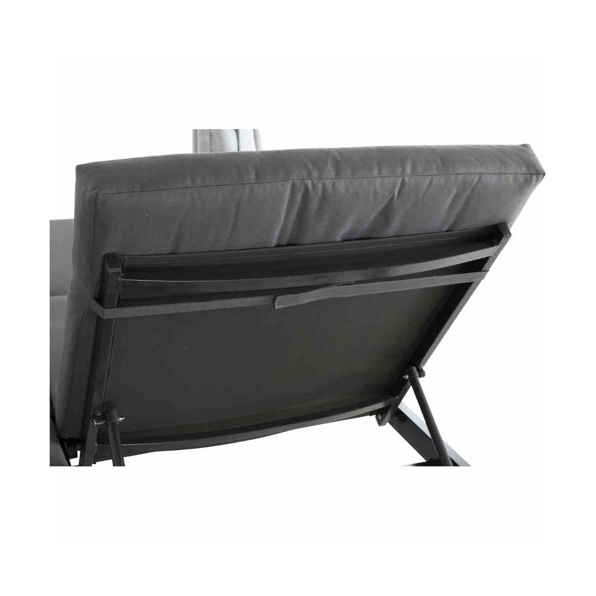 Siena Garden Sofabett „Waikiki“, mehrfach verstellbar, anthrazit/grau Bild 7