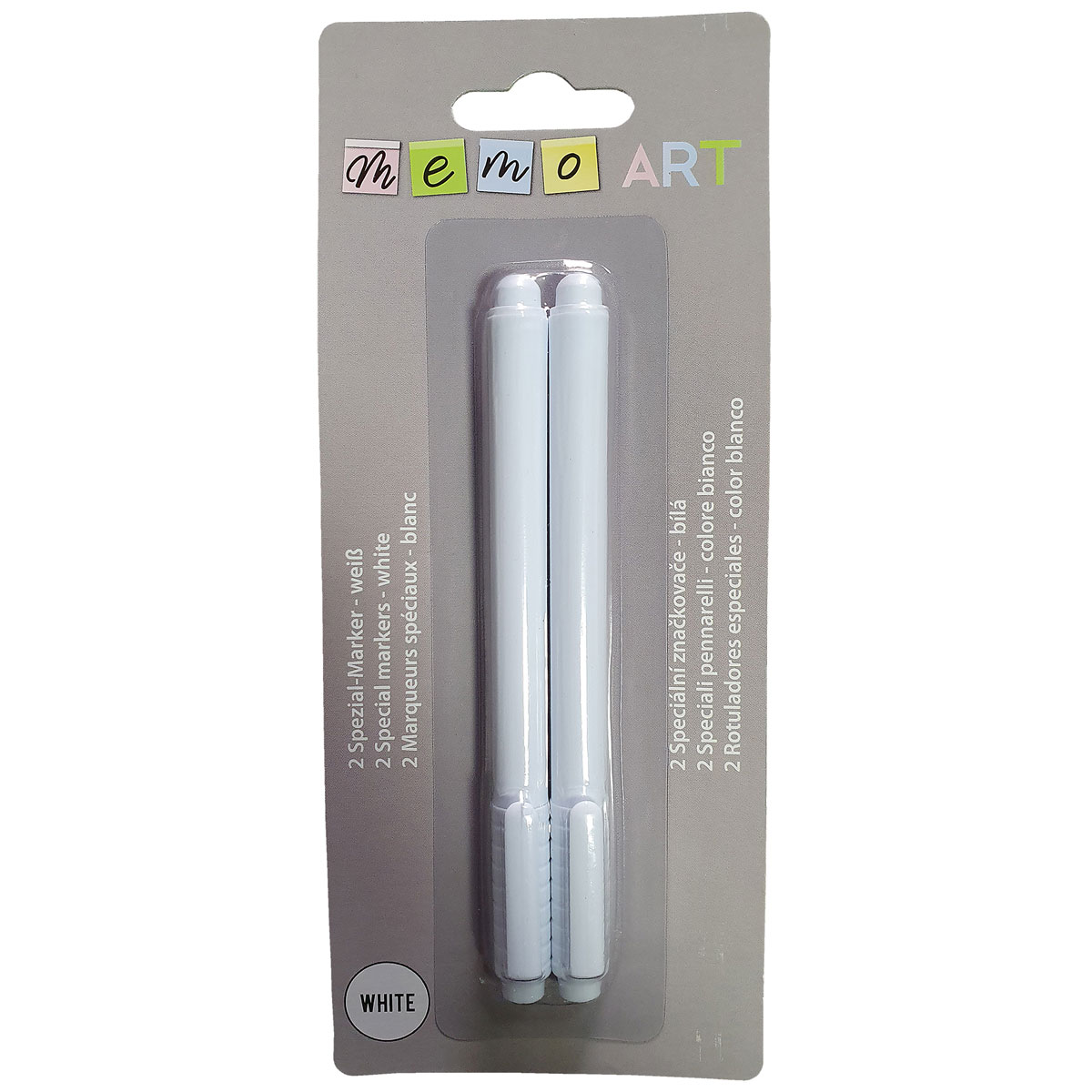 Memo-Art 2 weisse Stifte