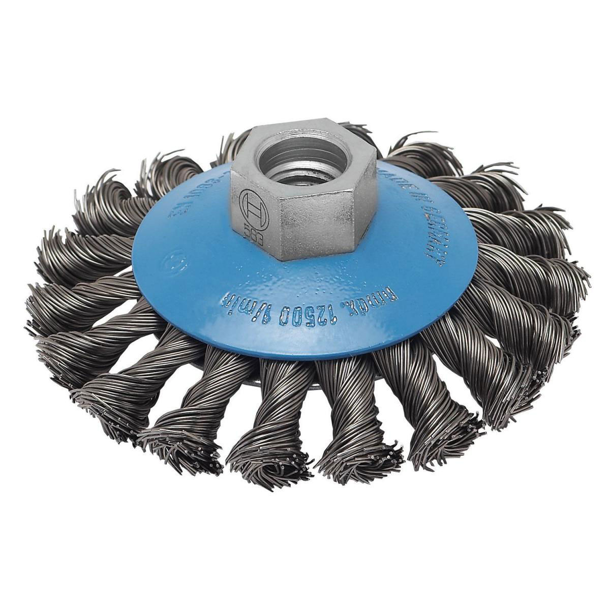 Bosch  DIY Kegelbürste gezopfter Draht Durchmesser 100 mm M14 Bild 3