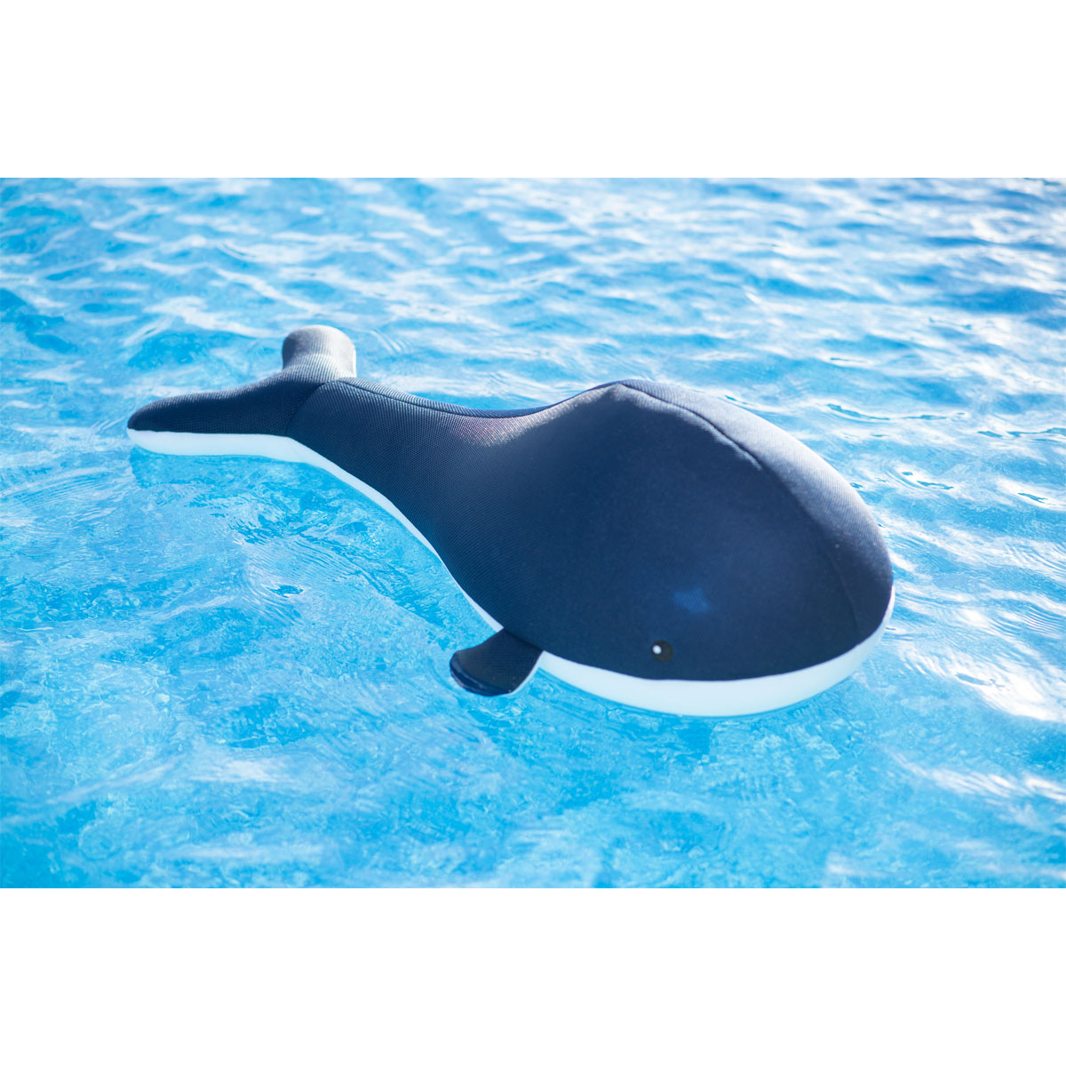 Westmann Sitzsack & Schwimmtier Wal 104x50x30cm Dunkelblau Bild 4