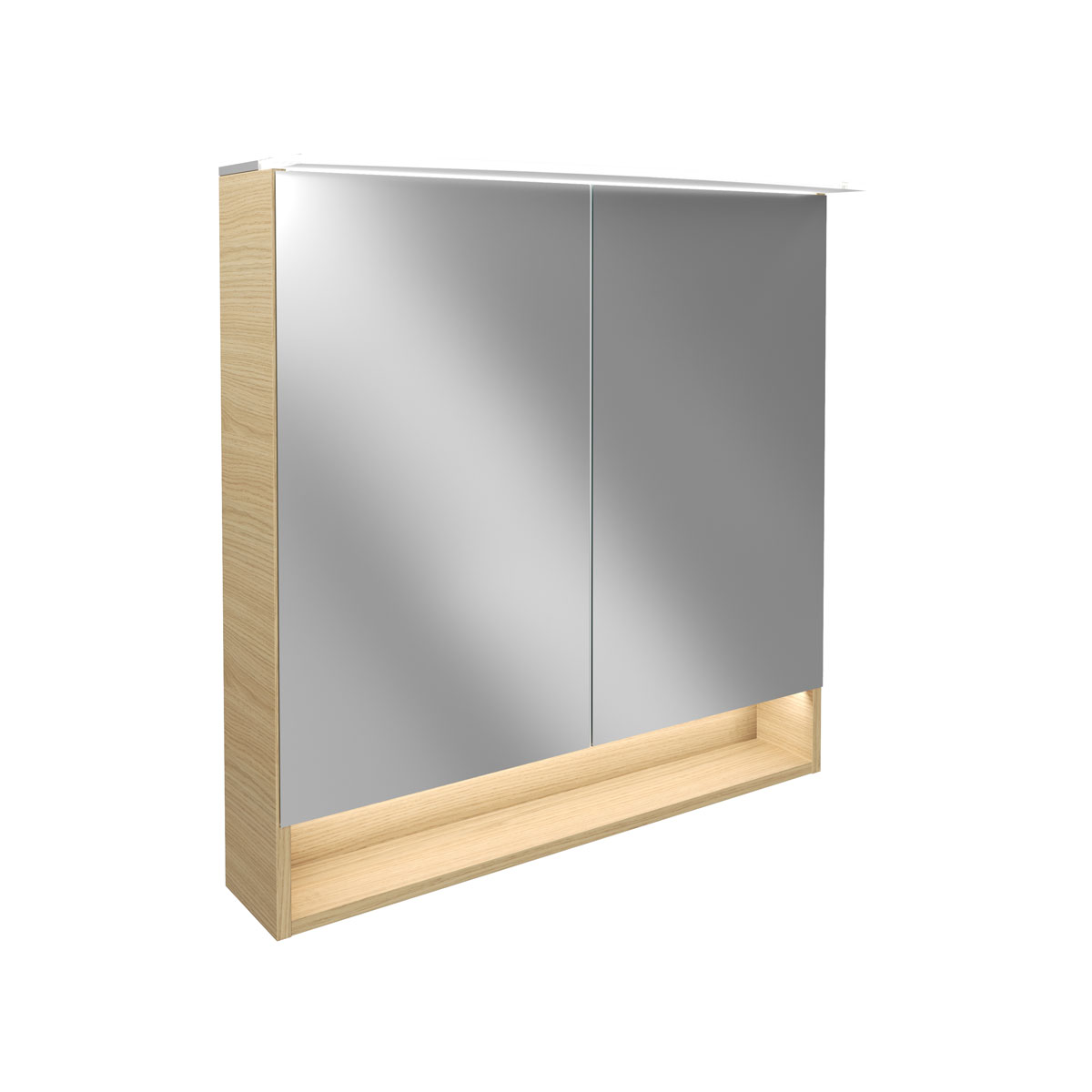Fackelmann  Spiegelschrank B.Style 800 x 812 x 153 mm Sandeiche LED Bild 1