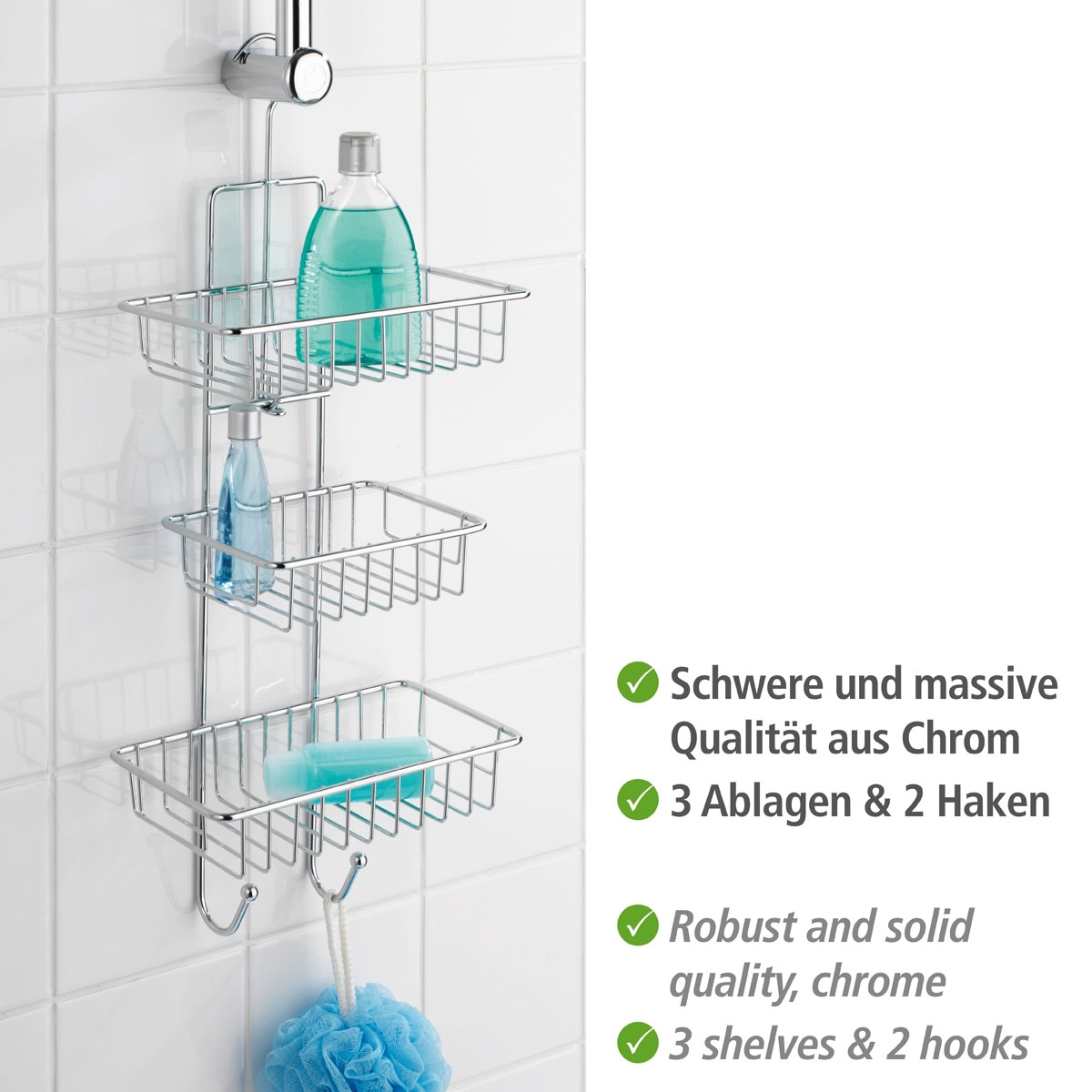 Wenko Duschcaddy Milano 3 Ablagen Bild 3