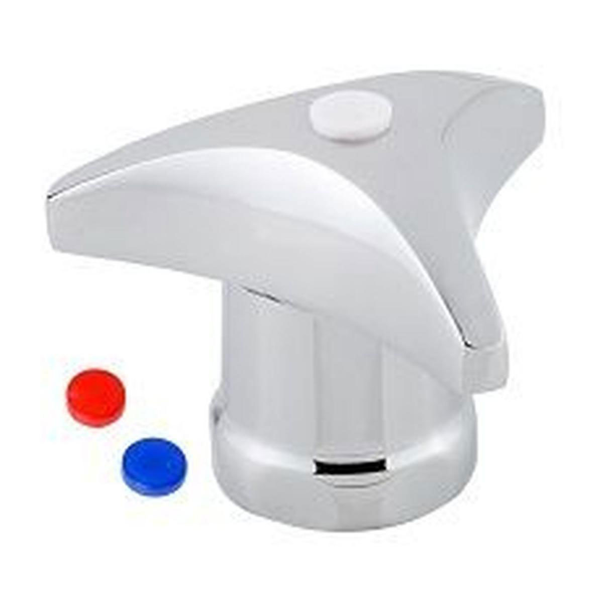 Kirchhoff Metall-Trecorngriff für 3/8&quot; Oberteil verchromt Markierung blau/rot/weiß