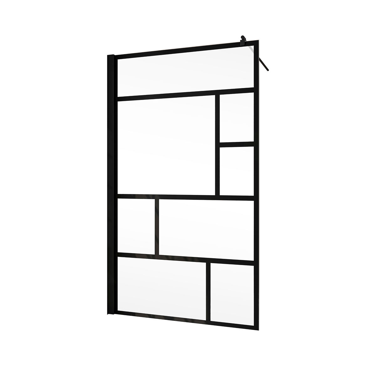 Schulte Walk-in-Duschkabine Alexa Style 2.0 schwarz 120 x 200 cm Bild 1