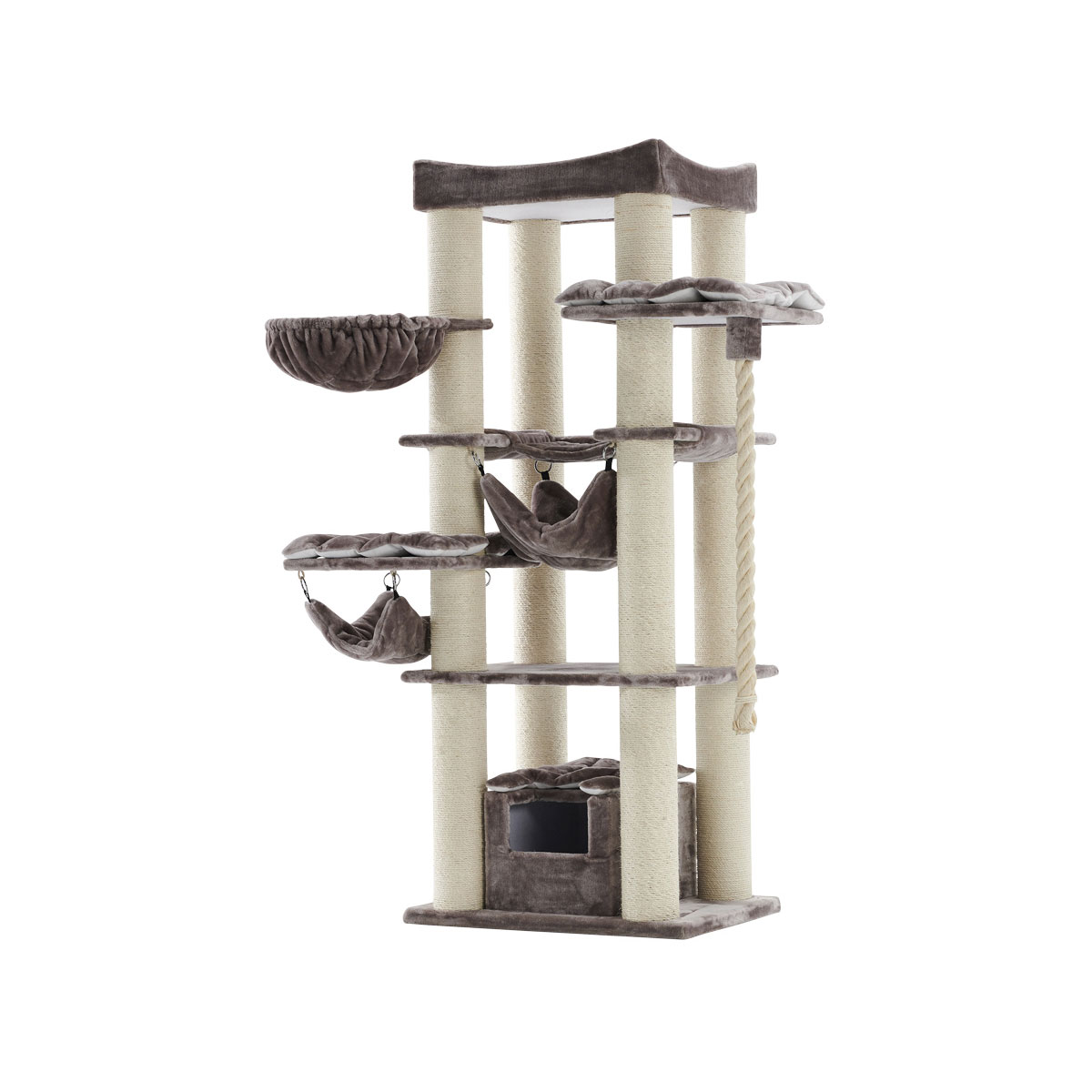 Nobby Kratzbaum Rubi 60 x 80 x 197 cm cappuccino Bild 1