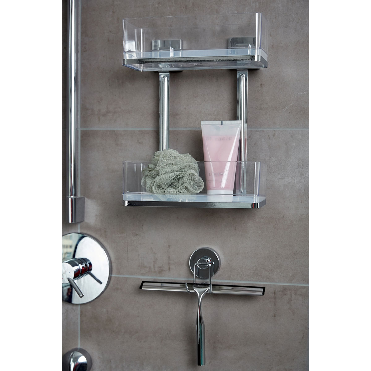 Wenko Vacuum-Loc Wandregal Quadro 2 Etagen Bild 7