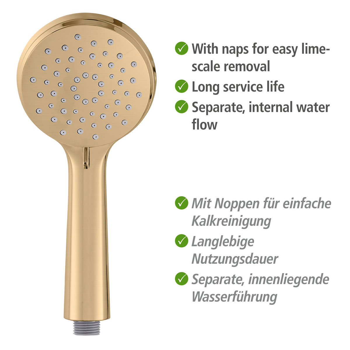 Wenko Young Line Brauseset 66cm EDS gold matt Bild 6