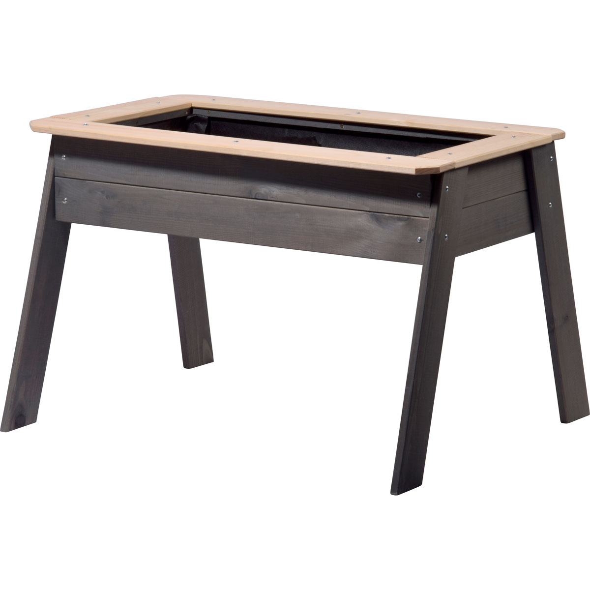 dobar Kinderhochbeet mit Ablagefläche 78 x 50 x 60 cm grau Bild 1