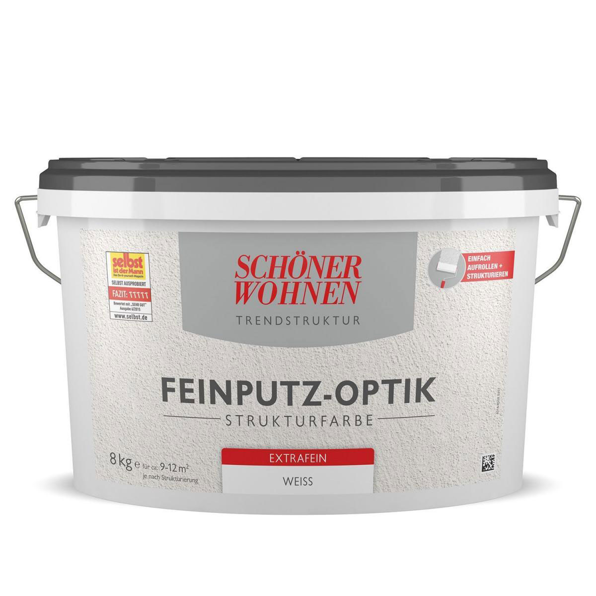 Schöner Wohnen Farbe Feinputz-Optik Extrafein Weiß 8 L