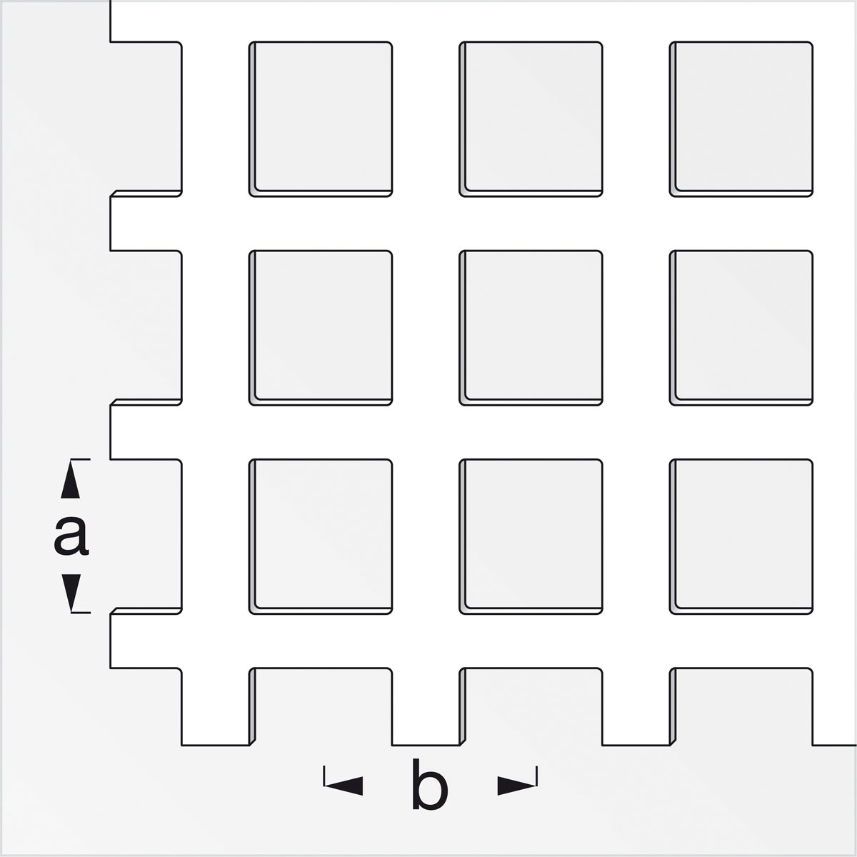 MyTool Quadratlochblech 20 x 100 cm 0,7 mm silber Bild 2