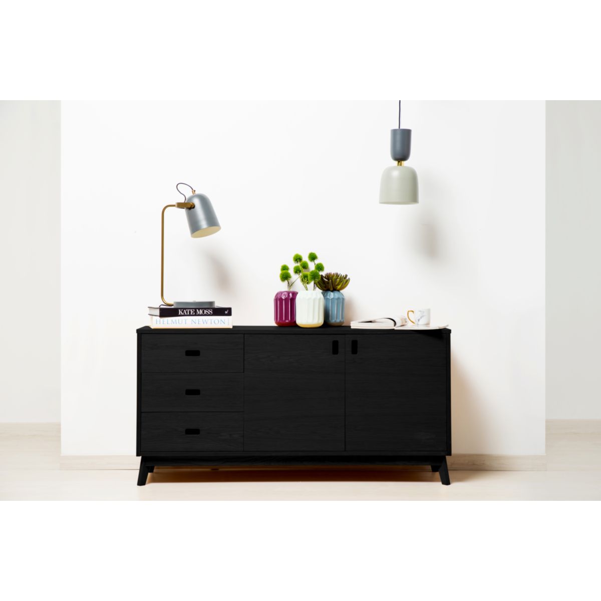 Tischlampe Caroline 487 grau Bild 2