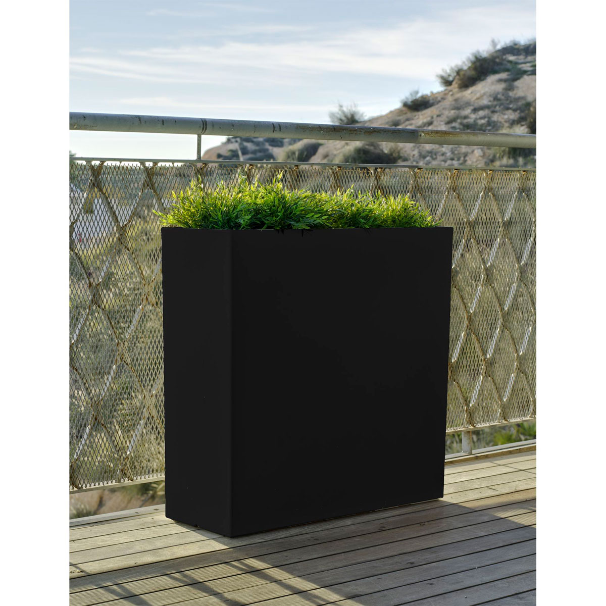 NewGarden LED-Blumentopf Junco 80 Ø80 cm schwarz Bild 2