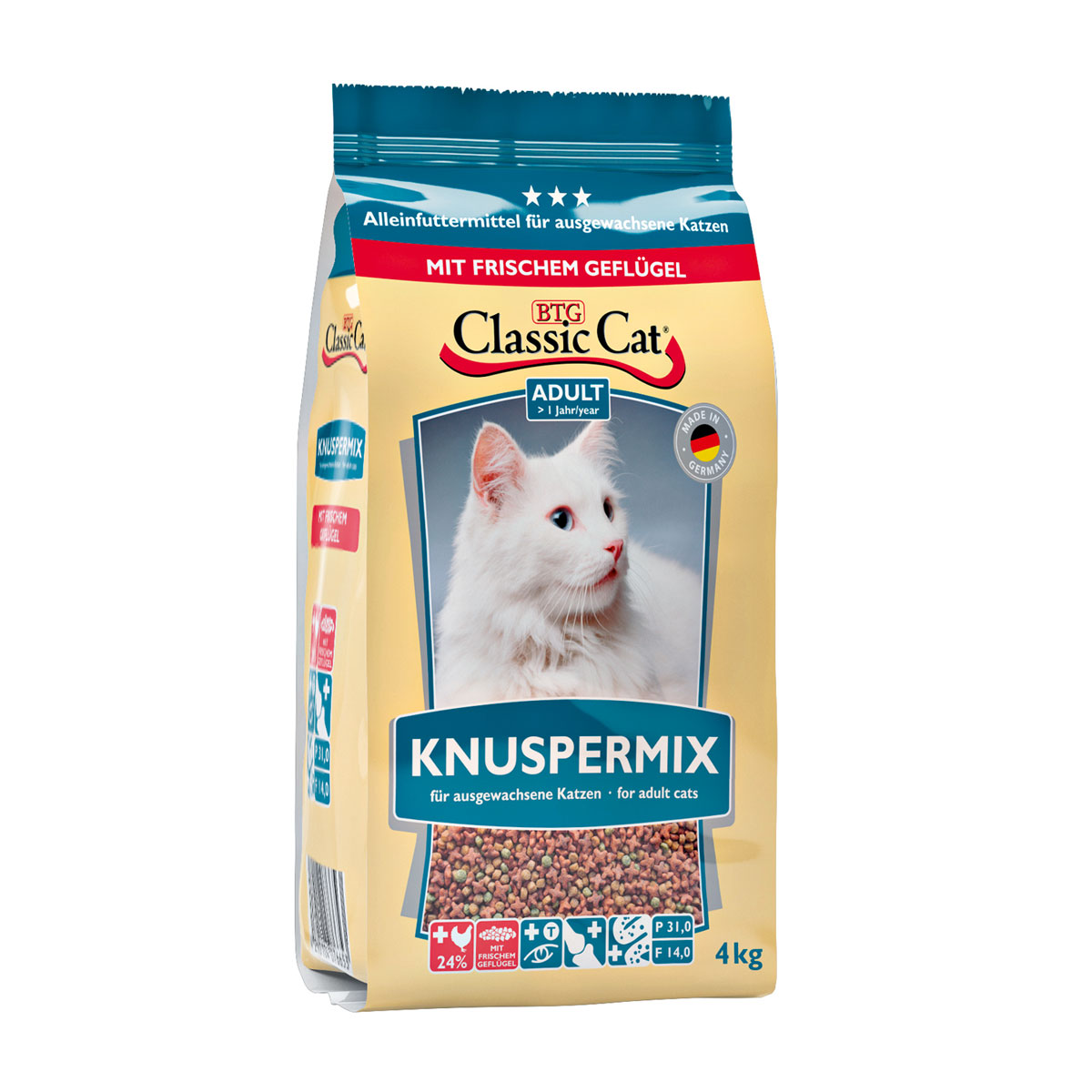 Classic Cat Trockenfutter Knuspermix 4 kg