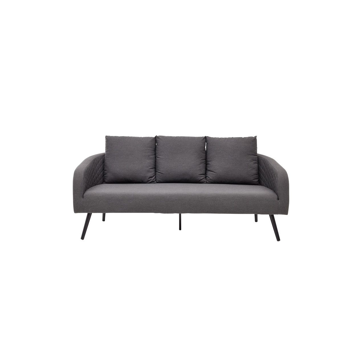 Haveson Outdoorsofa Novara wetterfester LIKA-TEX Bezugsstoff anthrazit Aluminiumgestell