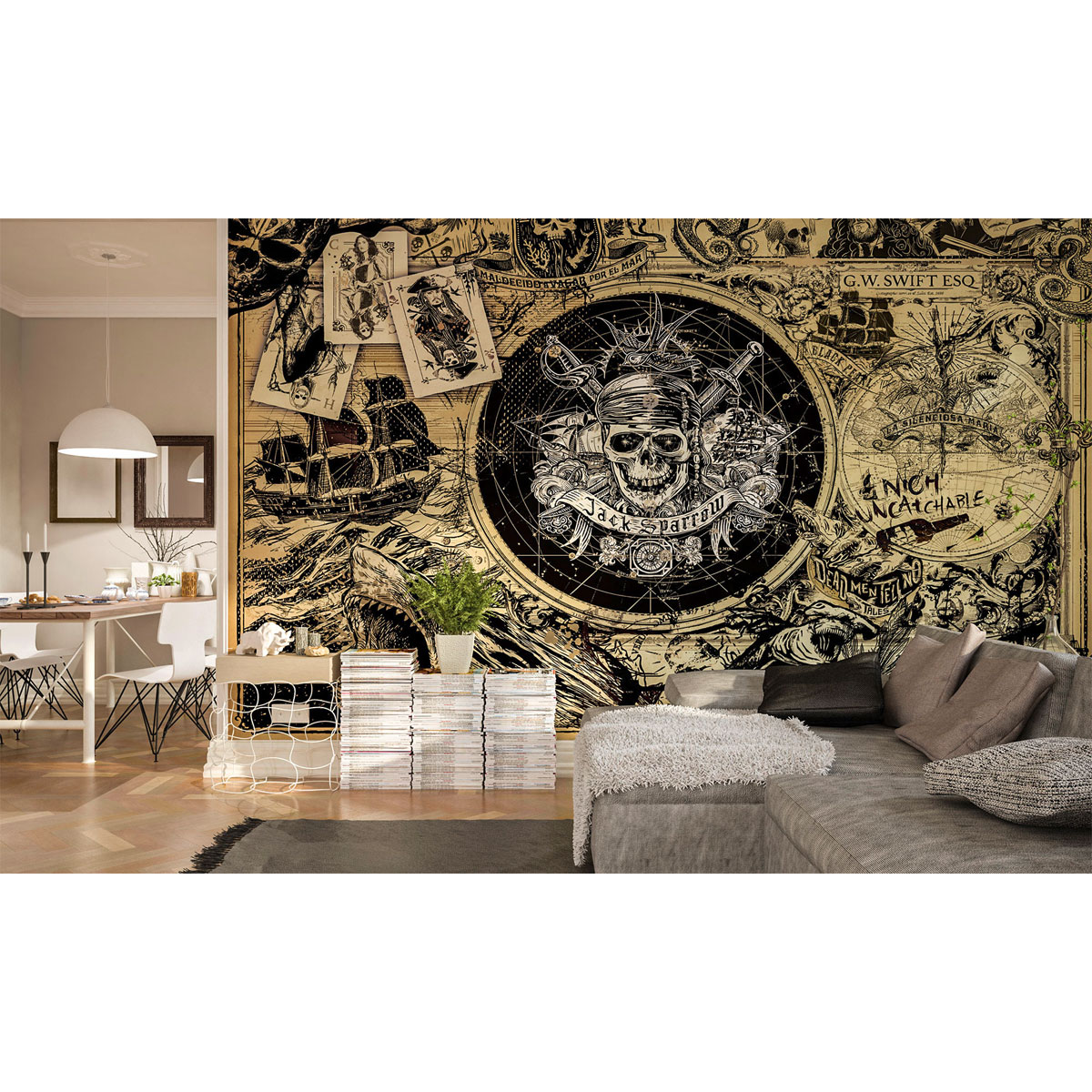 Komar  Vlies Fototapete Pirates of the Caribbean 5 400x250 cm Bild 1