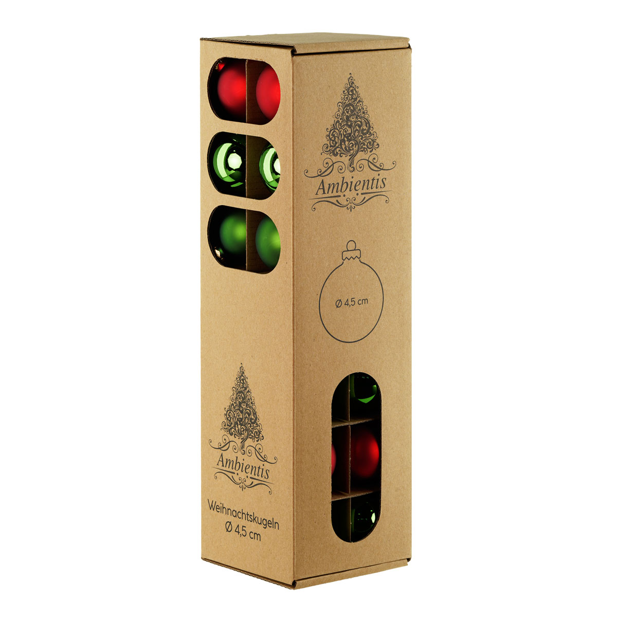 Ambientis Glaskugeln 4,5 cm rot grün Mix Bild 4