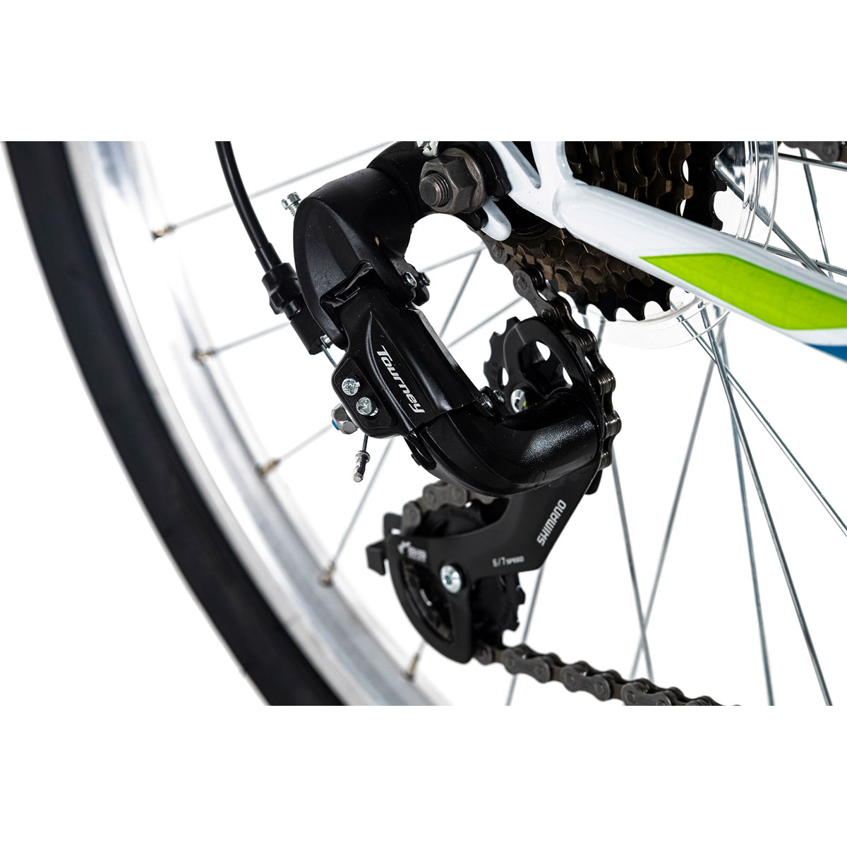 KS Cycling Mountainbike Fully 26" Zodiac weiß-grün RH 48 cm  Bild 3