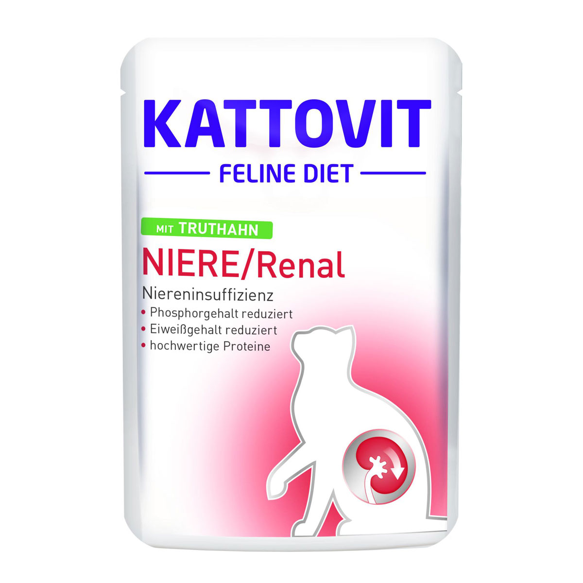 Kattovit  Feline Diet bei Niereninsuffizienz mit Truthahn 85 g