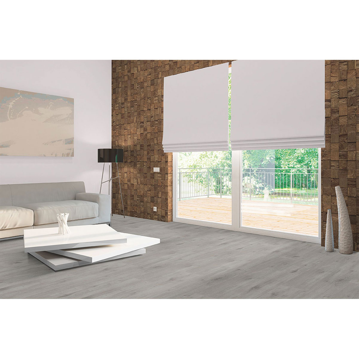 Indo Wandverkleidung Teak Classic Cube Natur Bal 10er-Set Bild 3