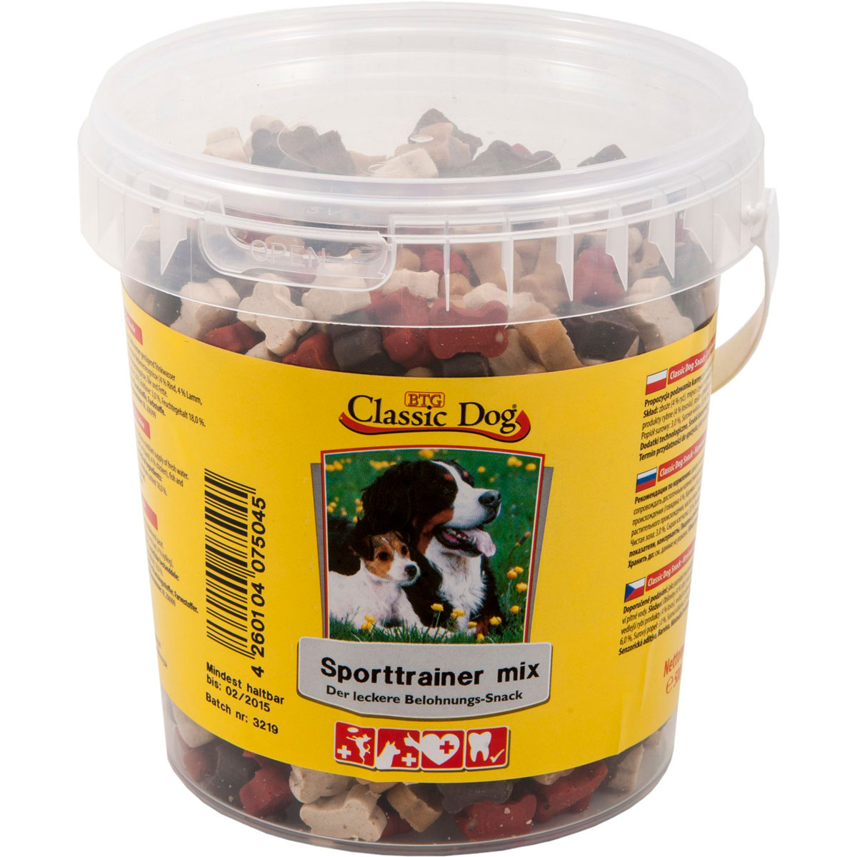Classic Dog Snack Sporttrainer Mix 500gEimer