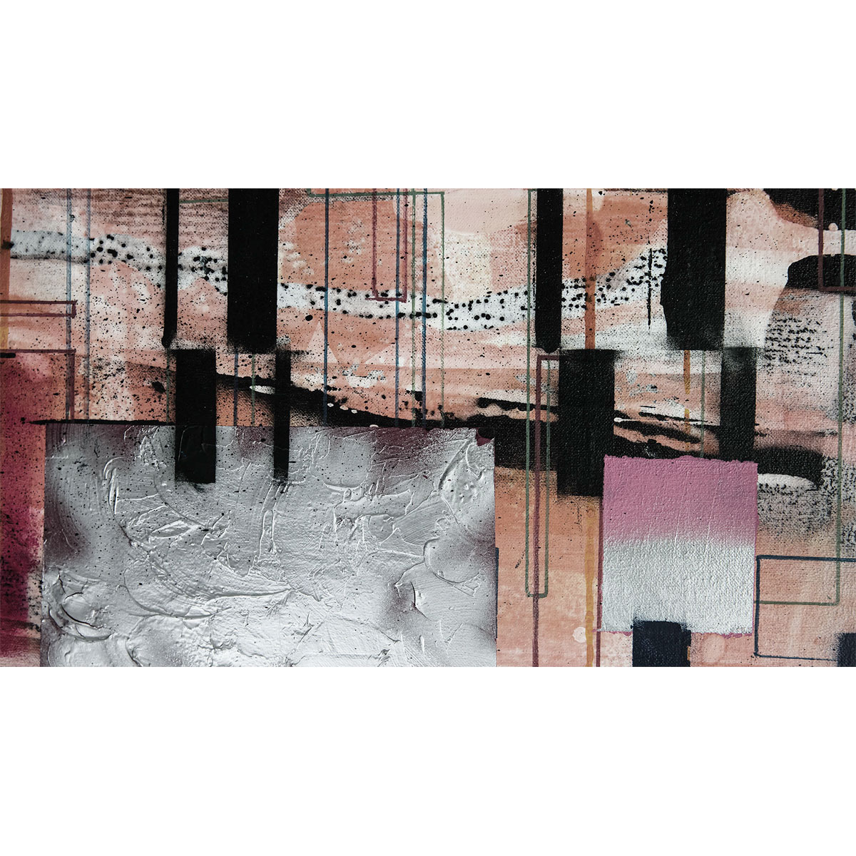 Komar  Vlies Fototapete Squares Dropping 500x280 cm Bild 2