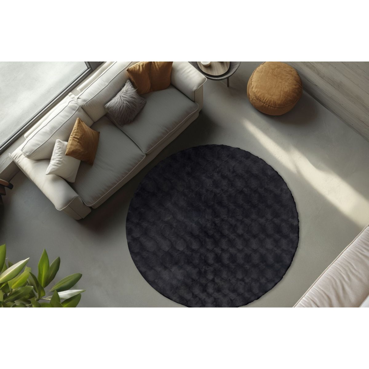 Royal Glow 825 Anthrazit 120cm x 120cm Bild 5