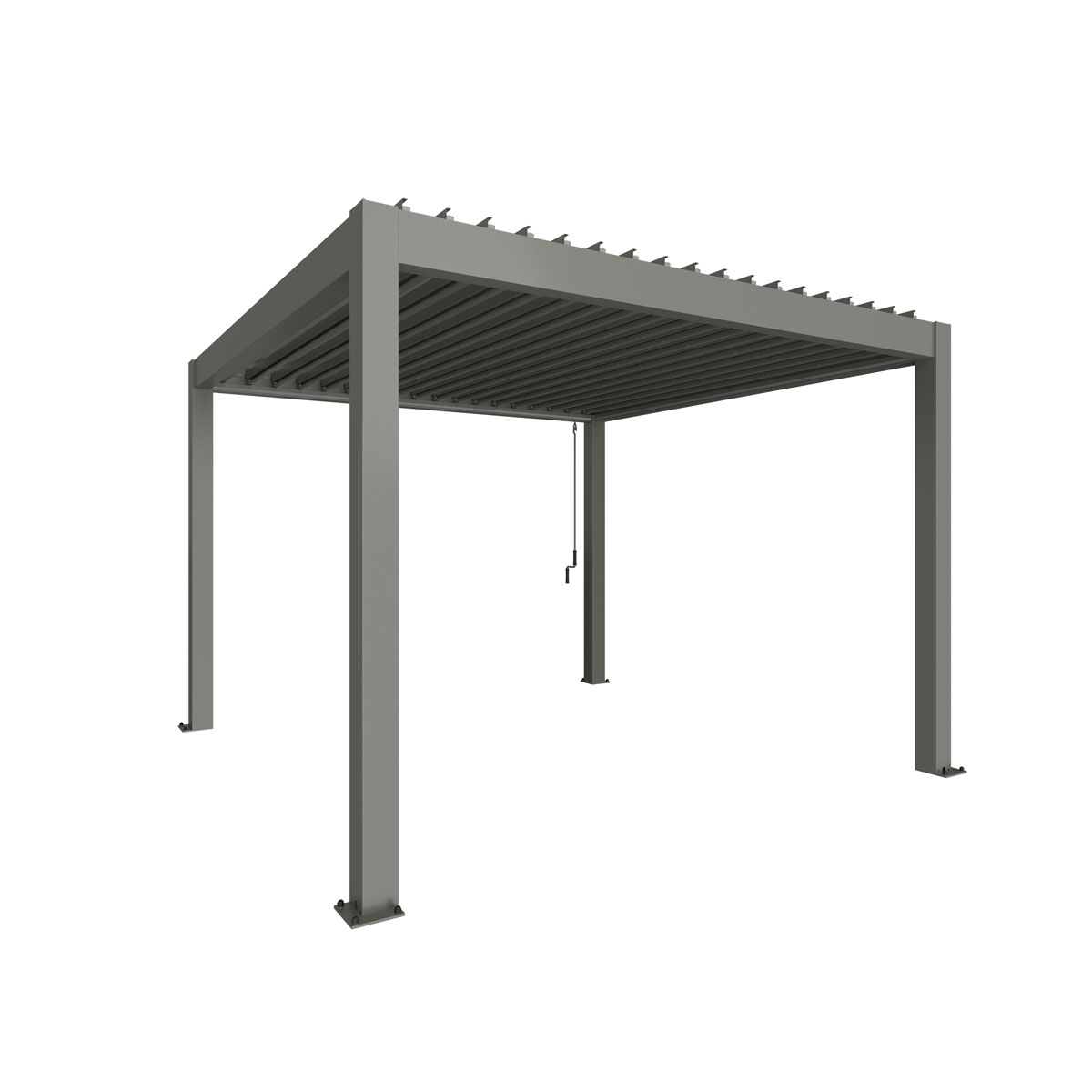 Biohort Pergola Gr. 3,5 x 3,5 quarzgrau-metallic