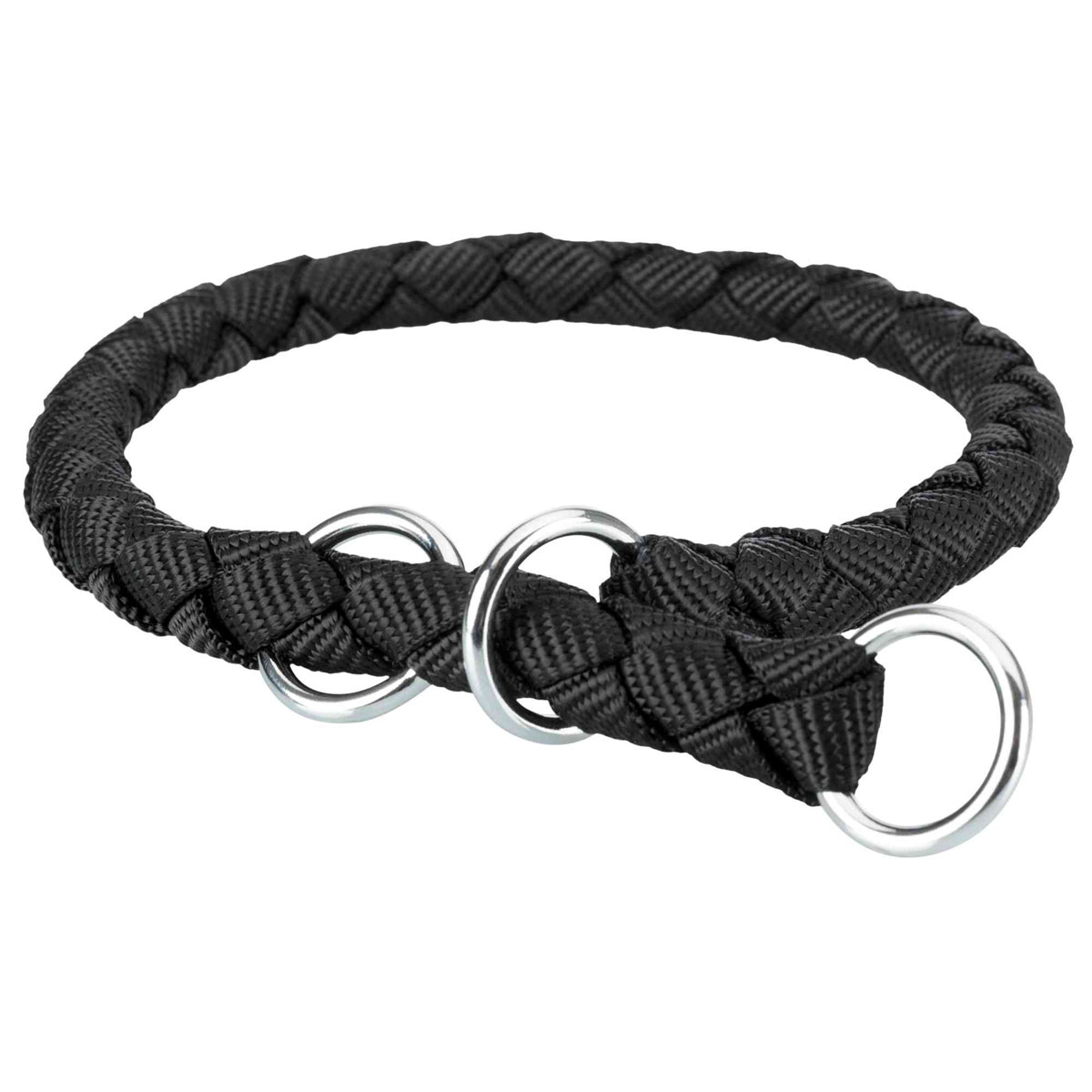 Trixie Zug-Stopp-Halsband Cavo Größe S 30-36 cm 12 mm schwarz