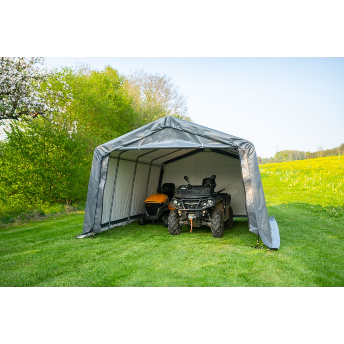 ShelterLogic Zeltgarage Gerätehaus 18,13 m² 490x370x260 cm Bild 10