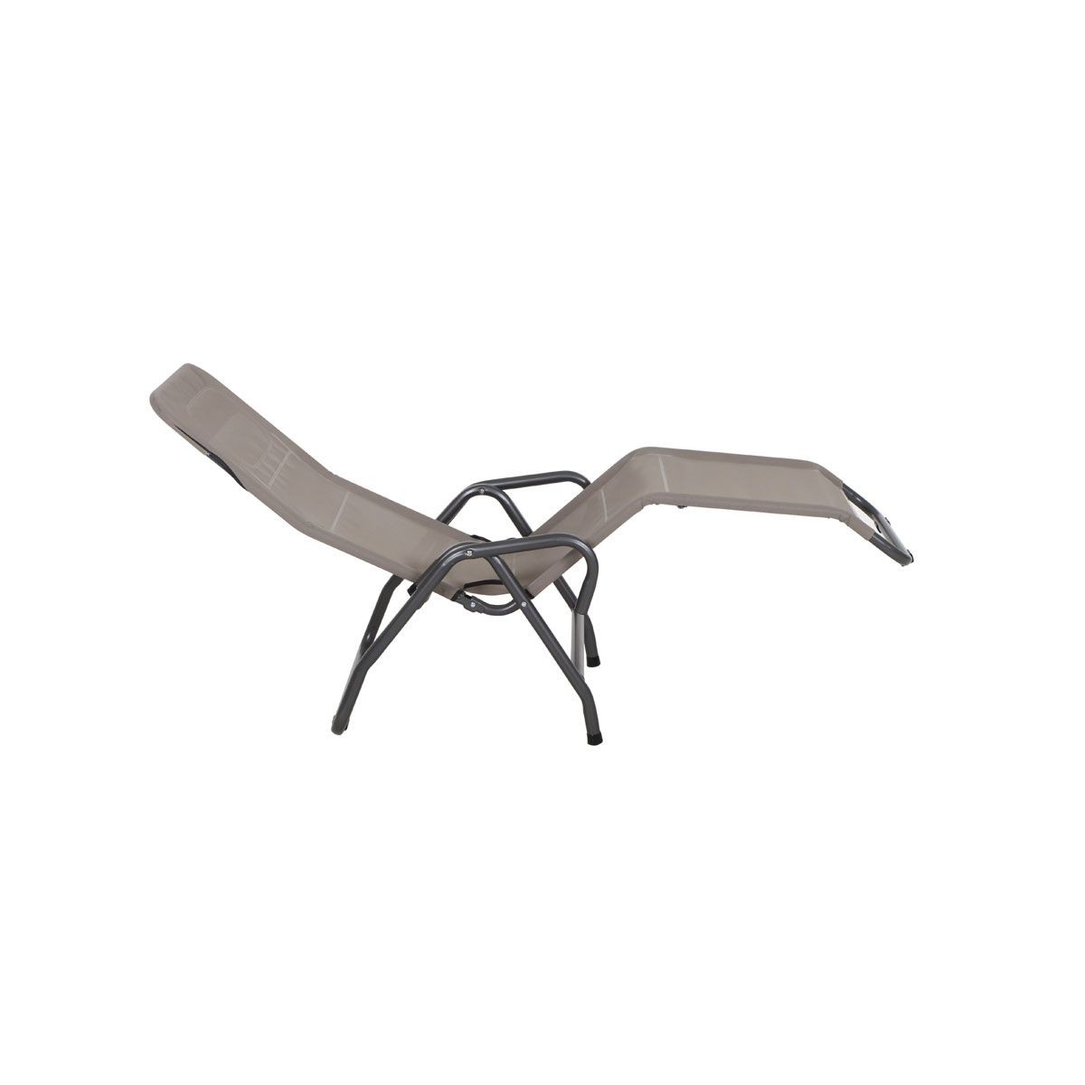 Kippliege Bito 139 x 72 x 118 cm 1-fach verstellbar anthrazit/taupe Bild 4