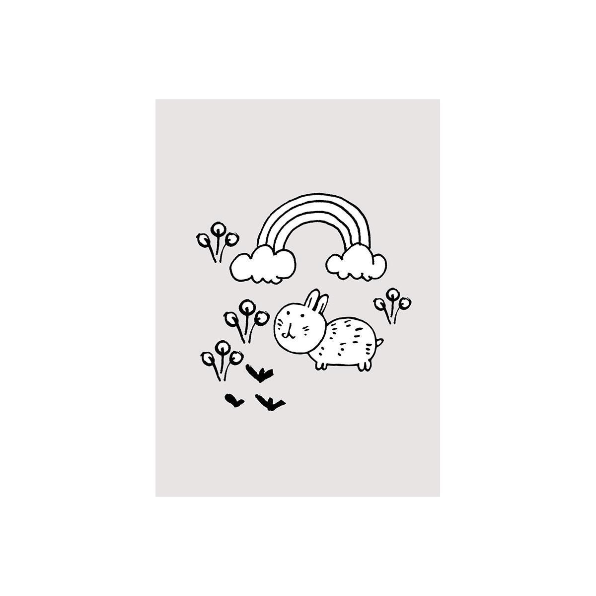 Komar  Wandbild Scribble Bunny 50x70 cm Bild 2