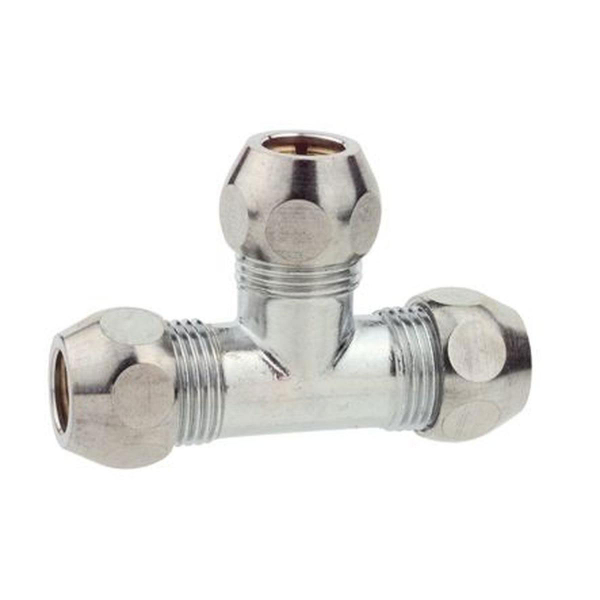 Kirchhoff T-Verschraubung 3/8" x 10 mm verchromt