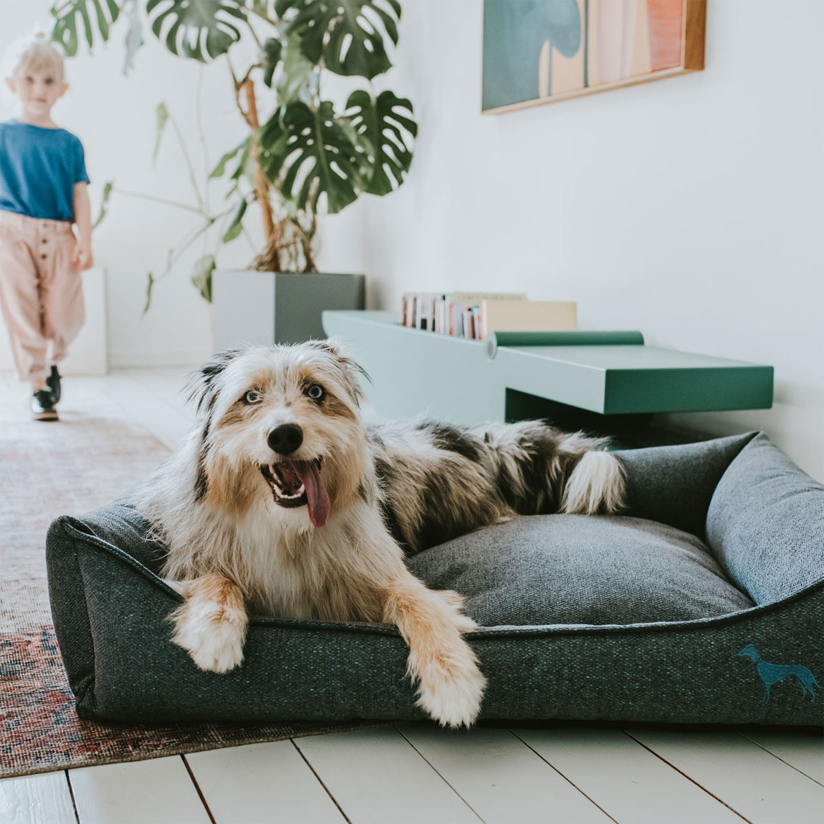 Hunter Hundesofa Prag blau 90 x 70 cm Bild 4