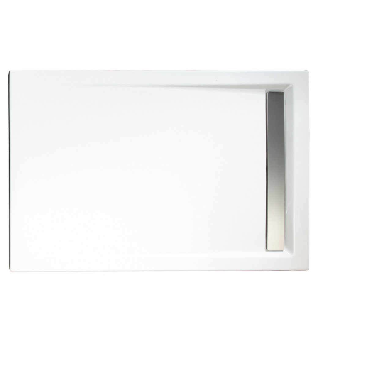 Schulte Duschwanne Rechteck extra flach Rinne 900 x 1200 mm chromoptik