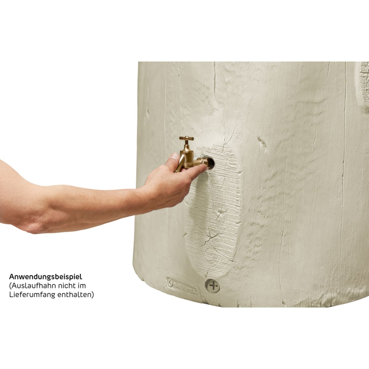 Garantia Regentonne Woodstock Baumstamm 400 L dunkelbraun Bild 6