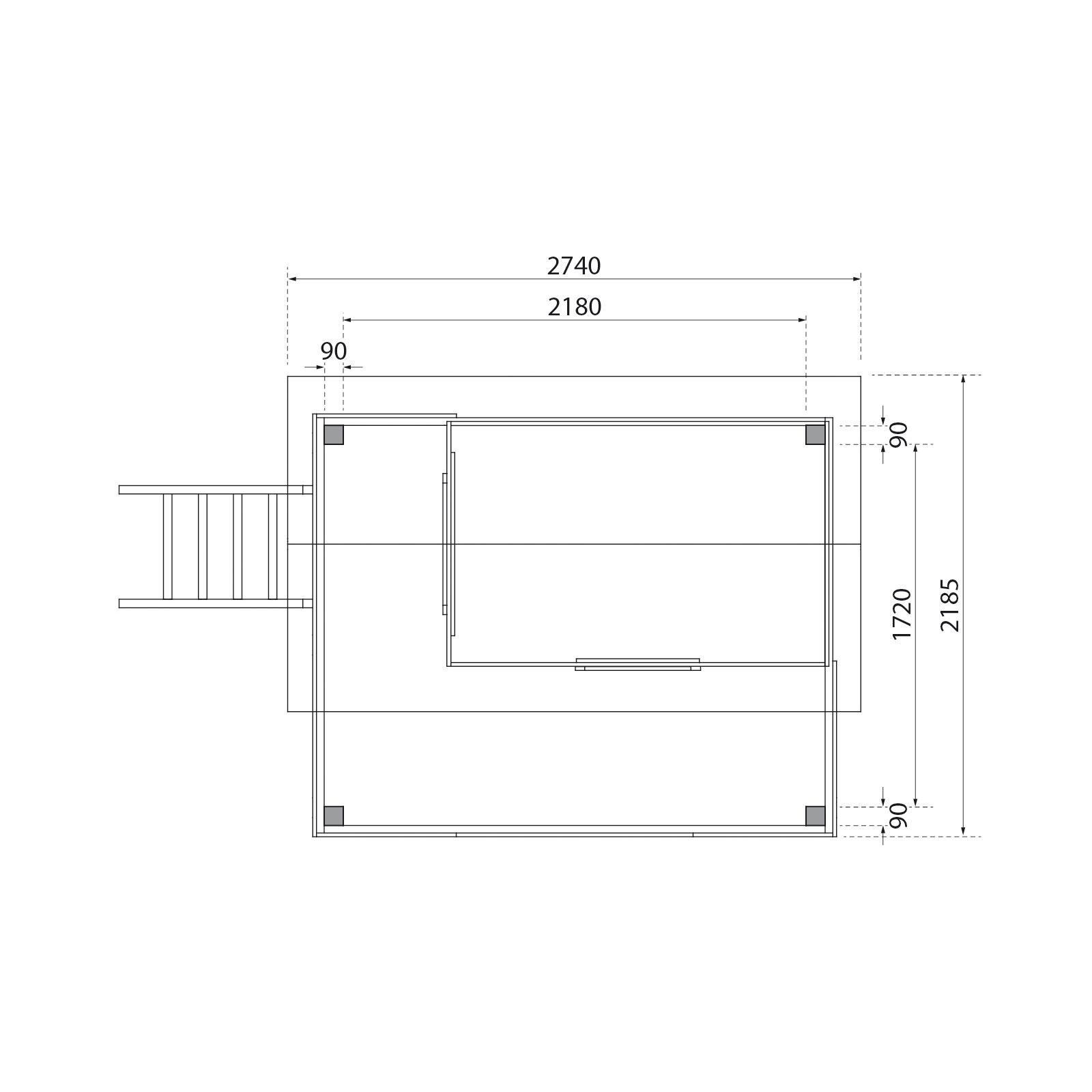 Karibu Fidel inklusive Rampe naturbelassen Rutsche rot Bild 8