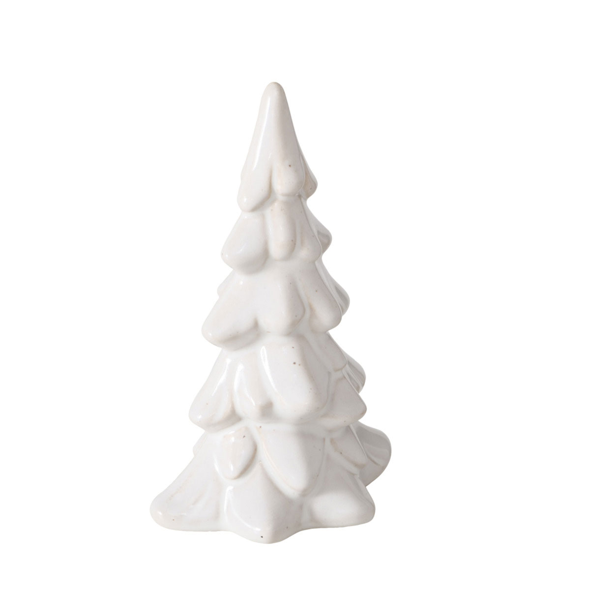 Dekoaufsteller Cristo Weihnachtsbaum 10 x 7 x 14,5 cm cremeweiss Keramik Bild 2