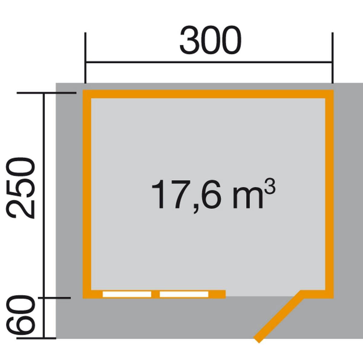 Weka Gartenhaus 139 380 x 320 x 262 cm Bild 2