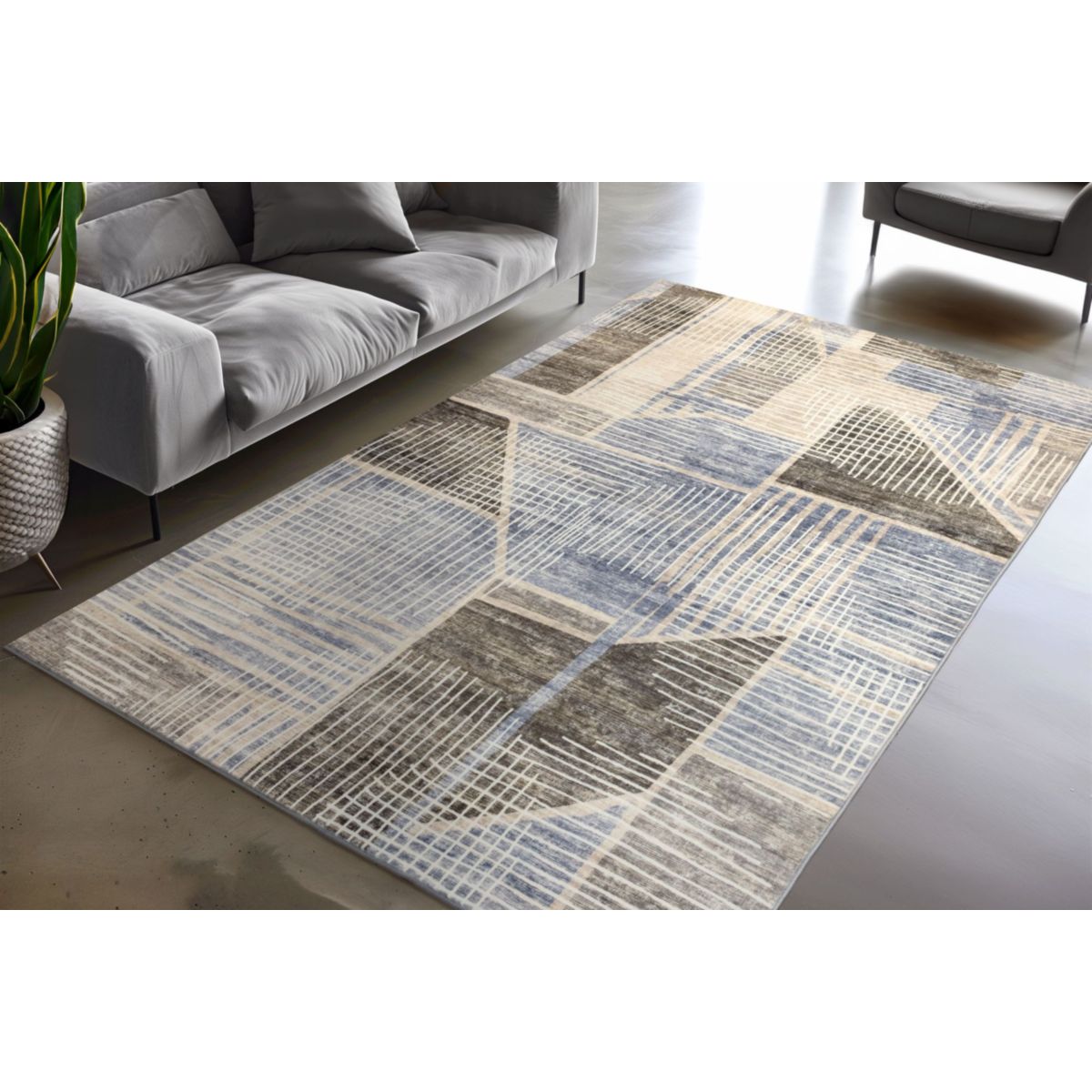 Visionary 129 Taupe 80cm x 150cm Bild 5