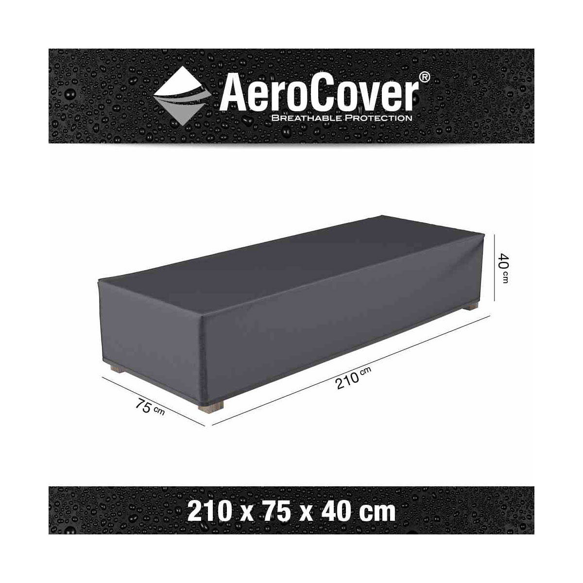 Liegenhülle AeroCover 210 x 75 x 40 cm atmungsaktiv Bild 2