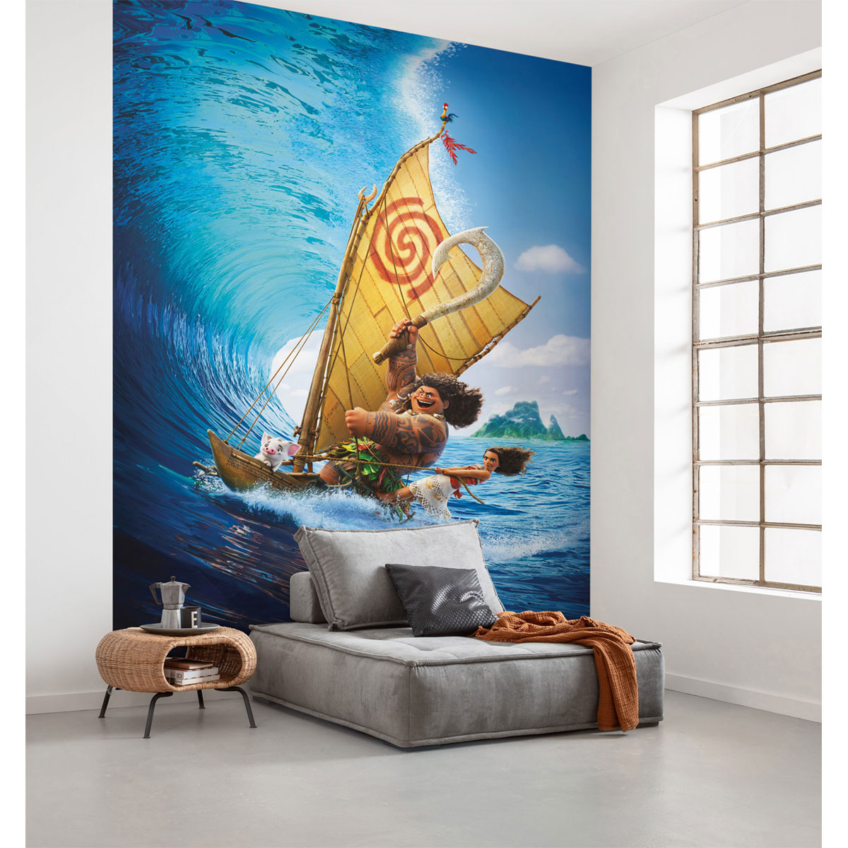 Komar  Vlies Fototapete Moana Ride the Wave 200x280 cm Bild 1
