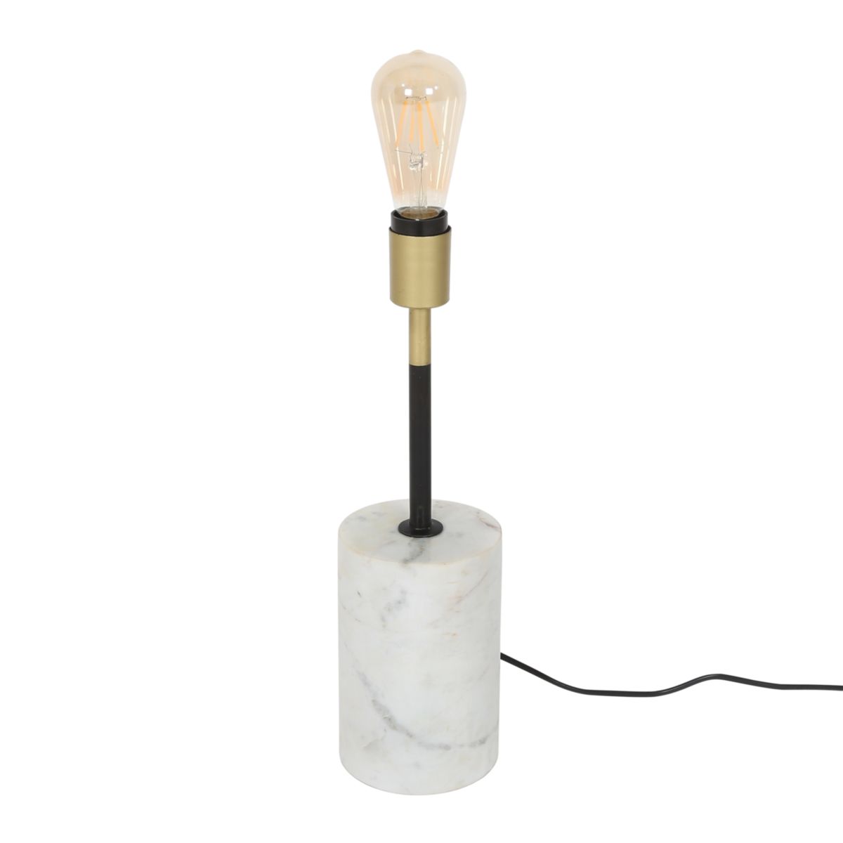 Bodenleuchte - Stehlampe Caramia 287 weiss messing schwarz Bild 2