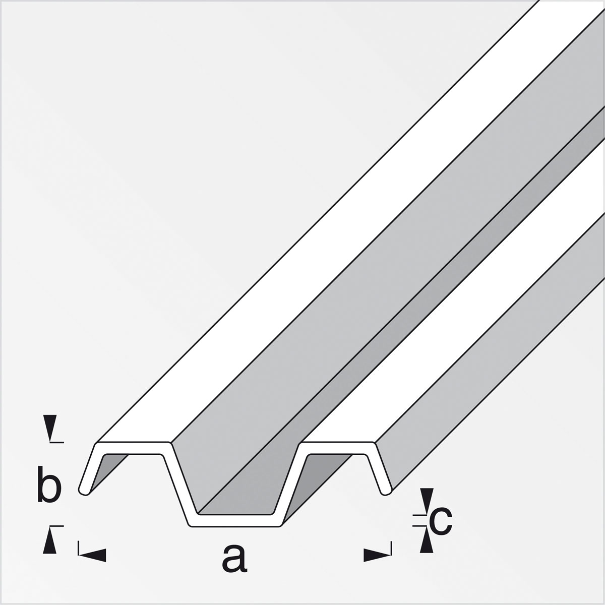 MyTool Spundwand 1m eckig blank Bild 2