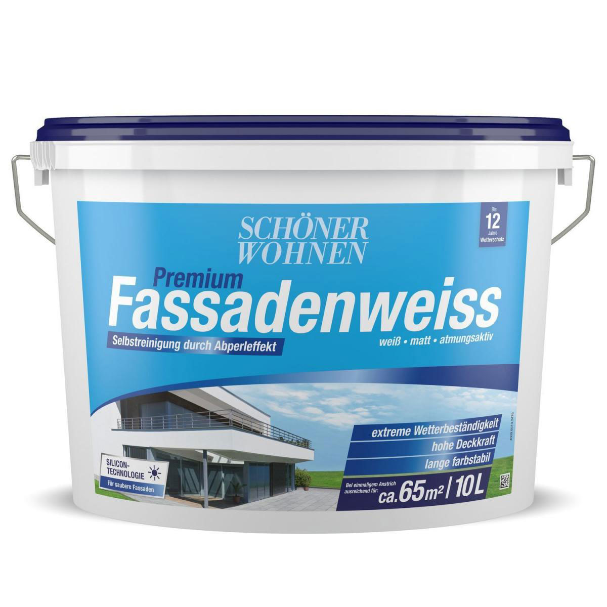 Schöner Wohnen Farbe Silicon-Fassadenweiß 10 L