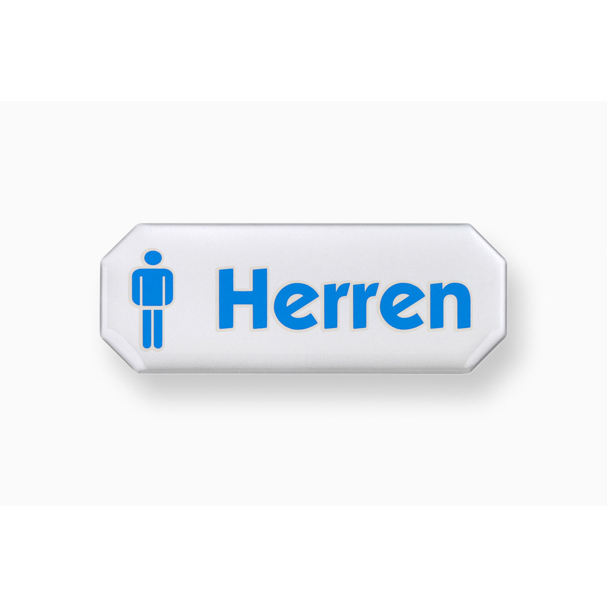 Metafranc Hinweisschild Herren Kunststoff weiß